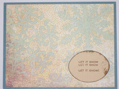 Teal Vintage Snowflakes