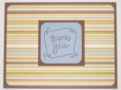 Brown Blue Stripe